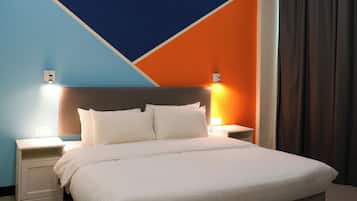 Minibar, in-room safe, desk, laptop workspace