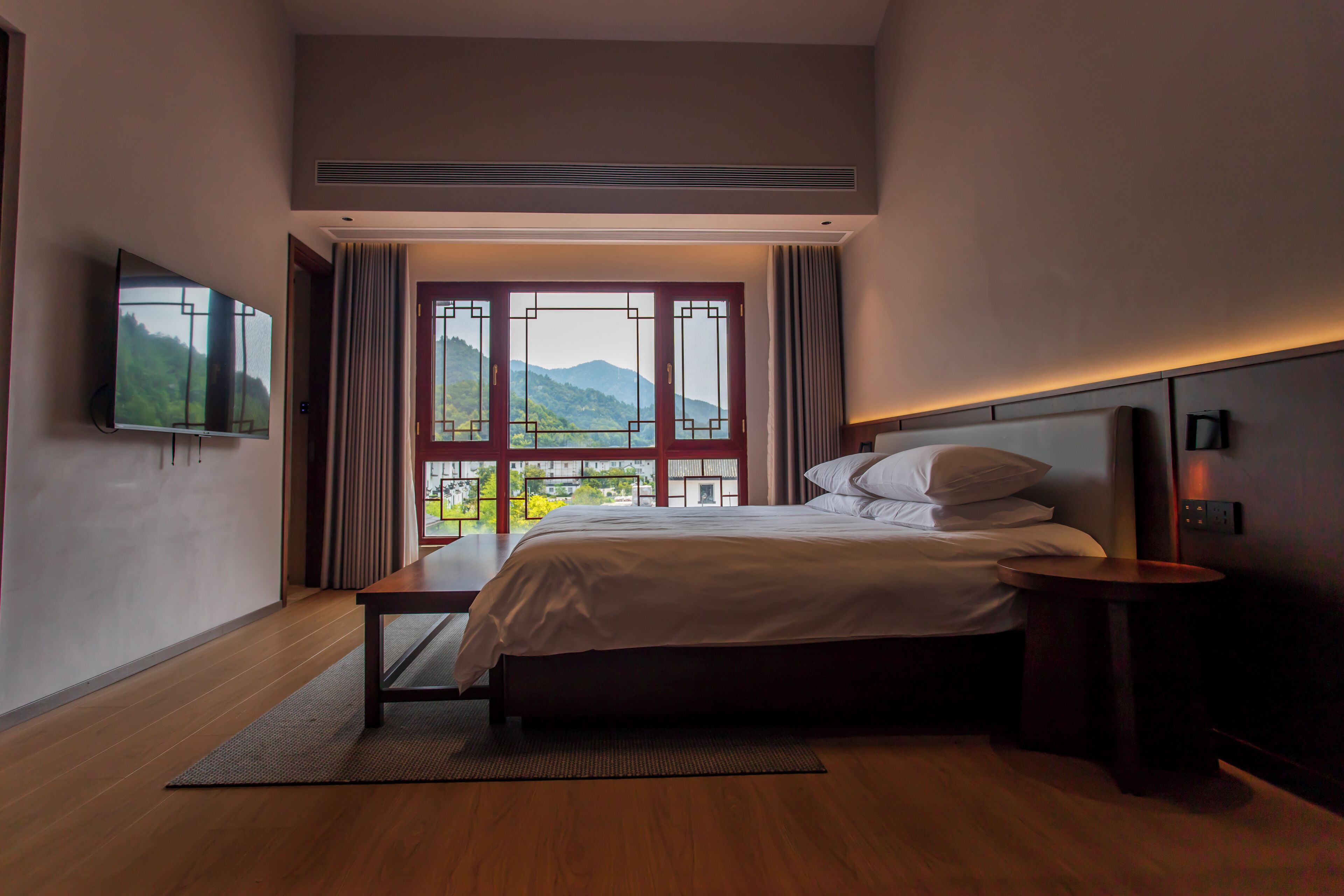 Familien-Zweibettzimmer, Blick auf den Innenhof