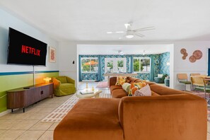 TV, table football, offices