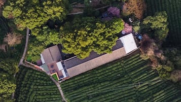 Vue depuis lâhĂ©bergement