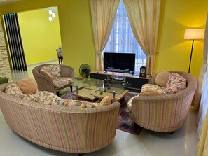 Bungalow, 5 camere da letto, fumatori, balcone | Soggiorno