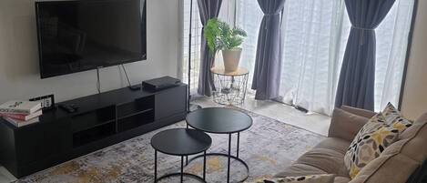 Ferienhaus, 5 Schlafzimmer, Raucher, Balkon | Wohnzimmer