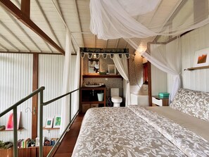 Cabane, vue jardin | Draps fournis