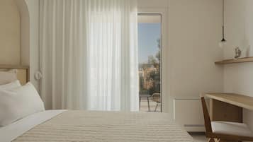 Deluxe Suite, Balcony, Lake View | Pillowtop beds, in-room safe, laptop workspace, blackout drapes