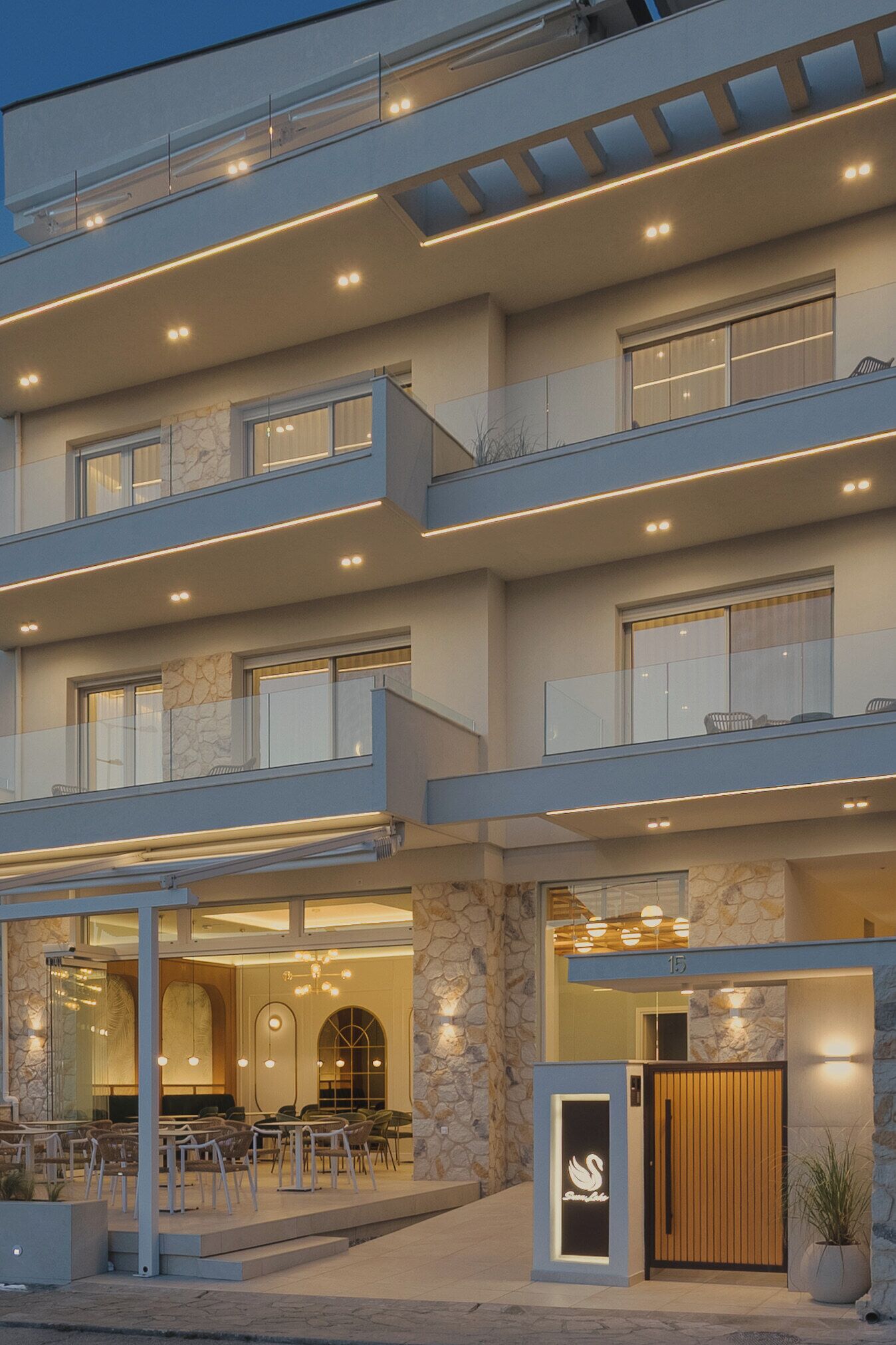 Fassade der Unterkunft