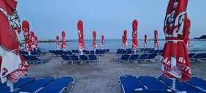 Private beach nearby, beach umbrellas, beach volleyball
