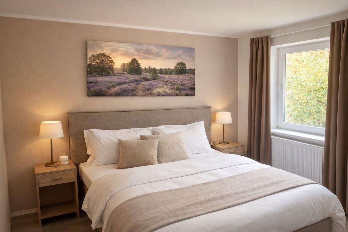 Double Room | Meja, ruang kerja komputer riba, Wi-fi percuma