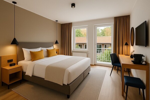 Double Room | Desk, laptop workspace, free WiFi