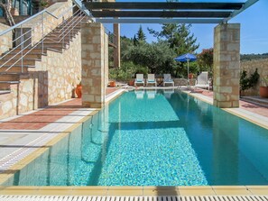 Pool - Apokoron Villa Aphrodite with Private Pool (Gavalochori)