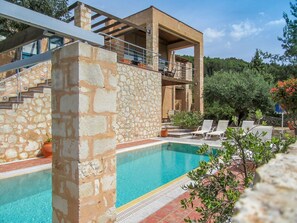 Pool - Apokoron Villa Aphrodite with Private Pool (Gavalochori)