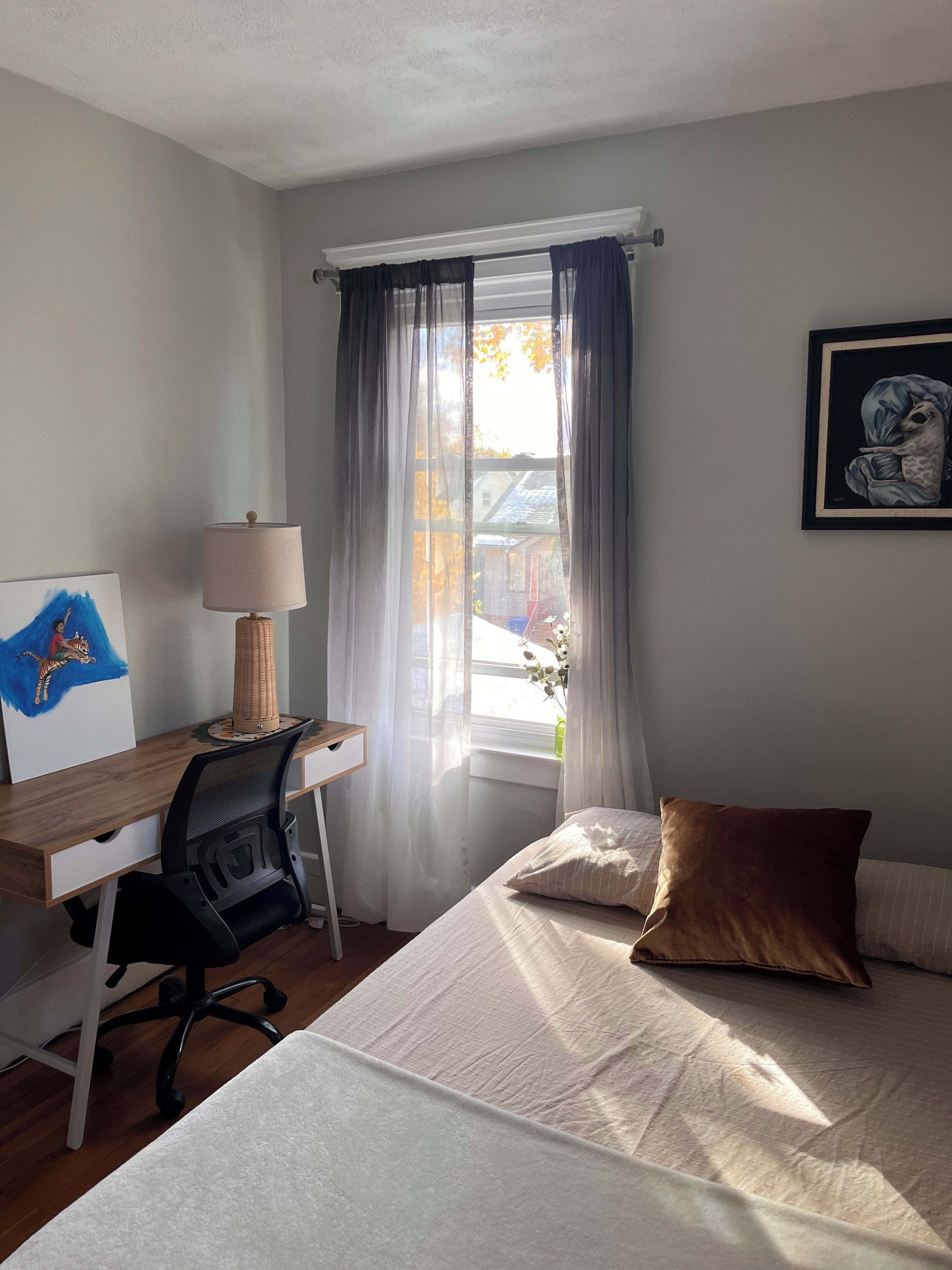 2 slaapkamers, een bureau, gratis wifi, beddengoed