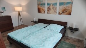 1 室のベッドルーム、WiFi、ベッドシーツ