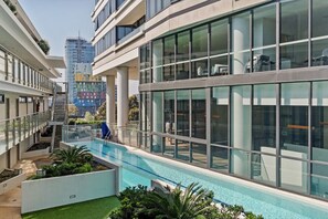 屋外プール、温水プール