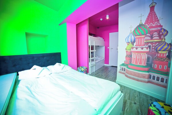 Family Quadruple Room, Private Bathroom | Iron/ironing board, free WiFi