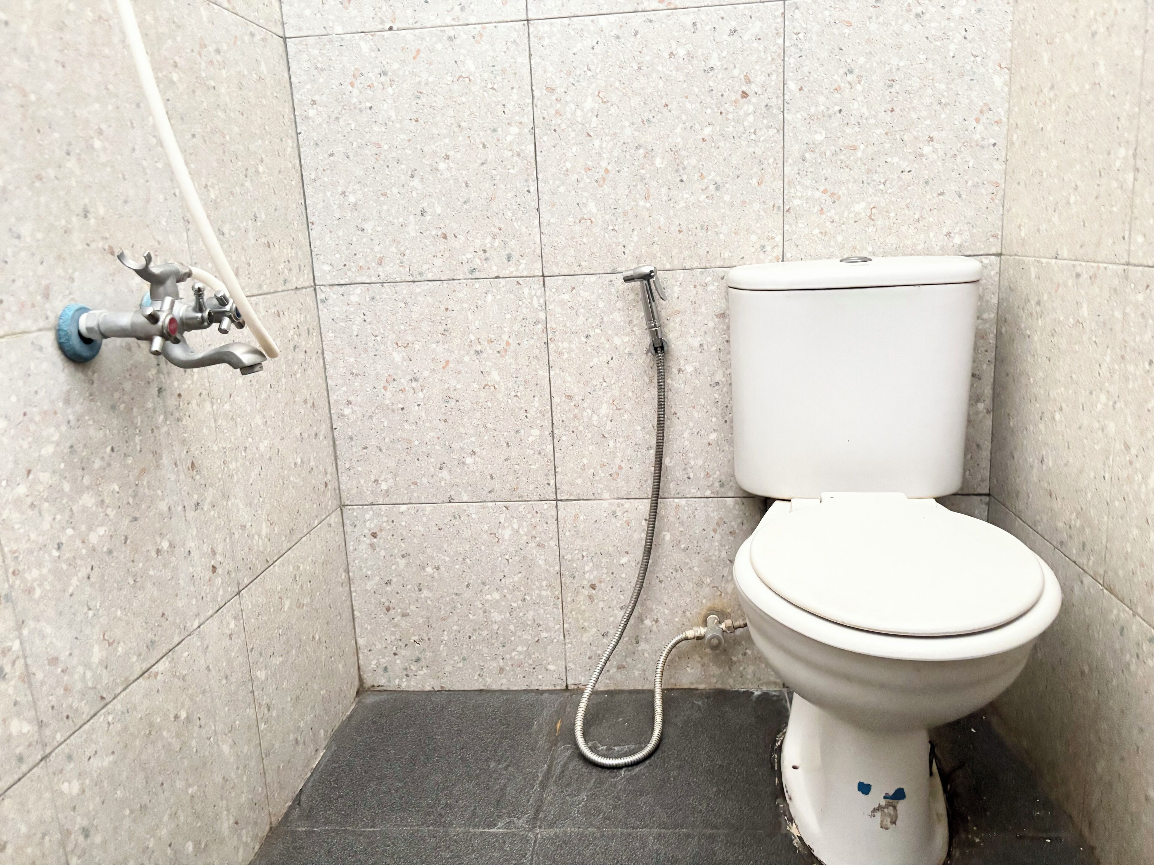 Dusche, Handtücher, Seife, Shampoo