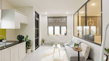 Departamento estándar, 1 habitación, balcón, vista a la ciudad | Escritorio y wifi gratis