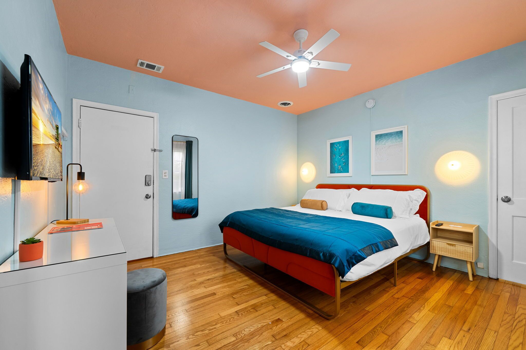 Habitació doble bàsica (Unit 10) | Llençols de cotó egipci i roba de llit d'alta qualitat 