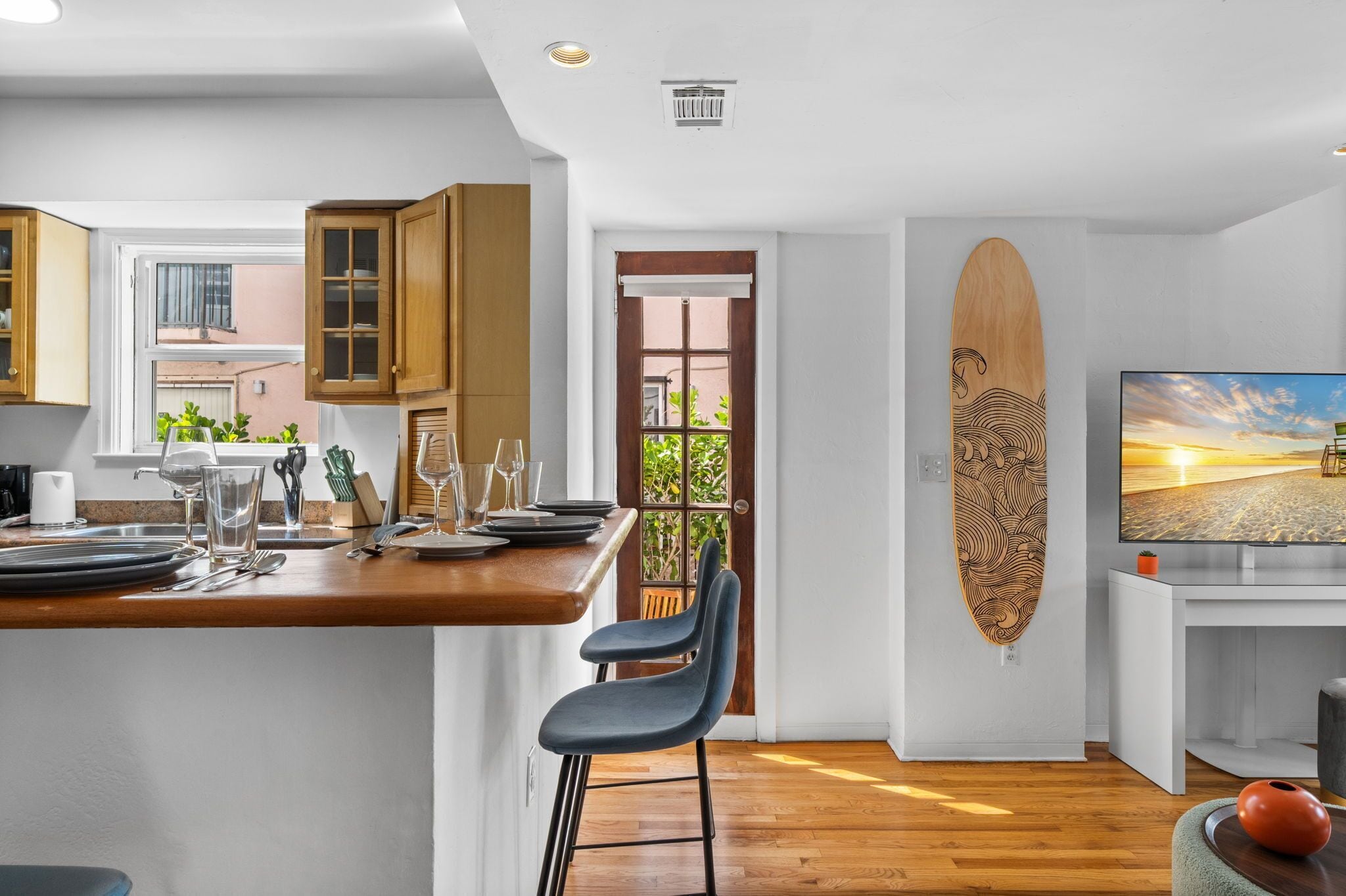 Exclusive Studio, Patio | Egyptian cotton sheets, premium bedding, memory foam beds, desk