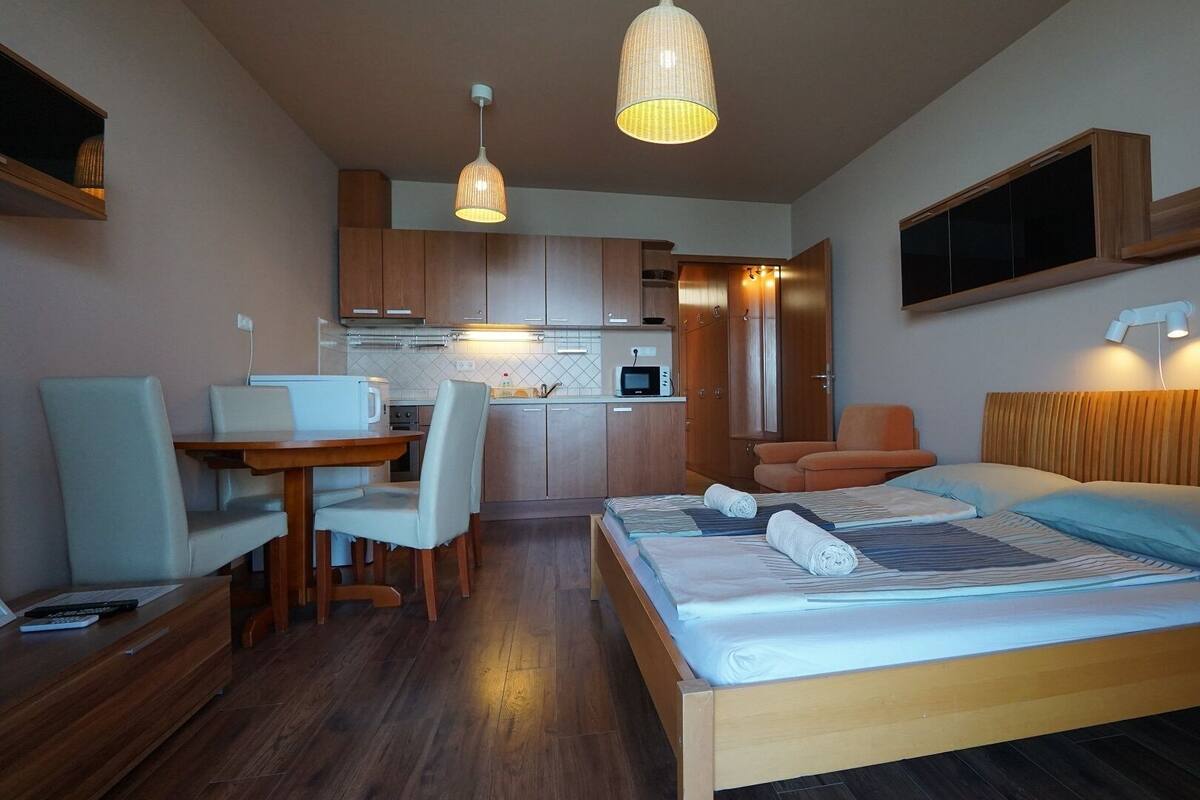 Silver Apartman | 熨斗/熨衫板、可攜式嬰兒床、免費 Wi-Fi、床單