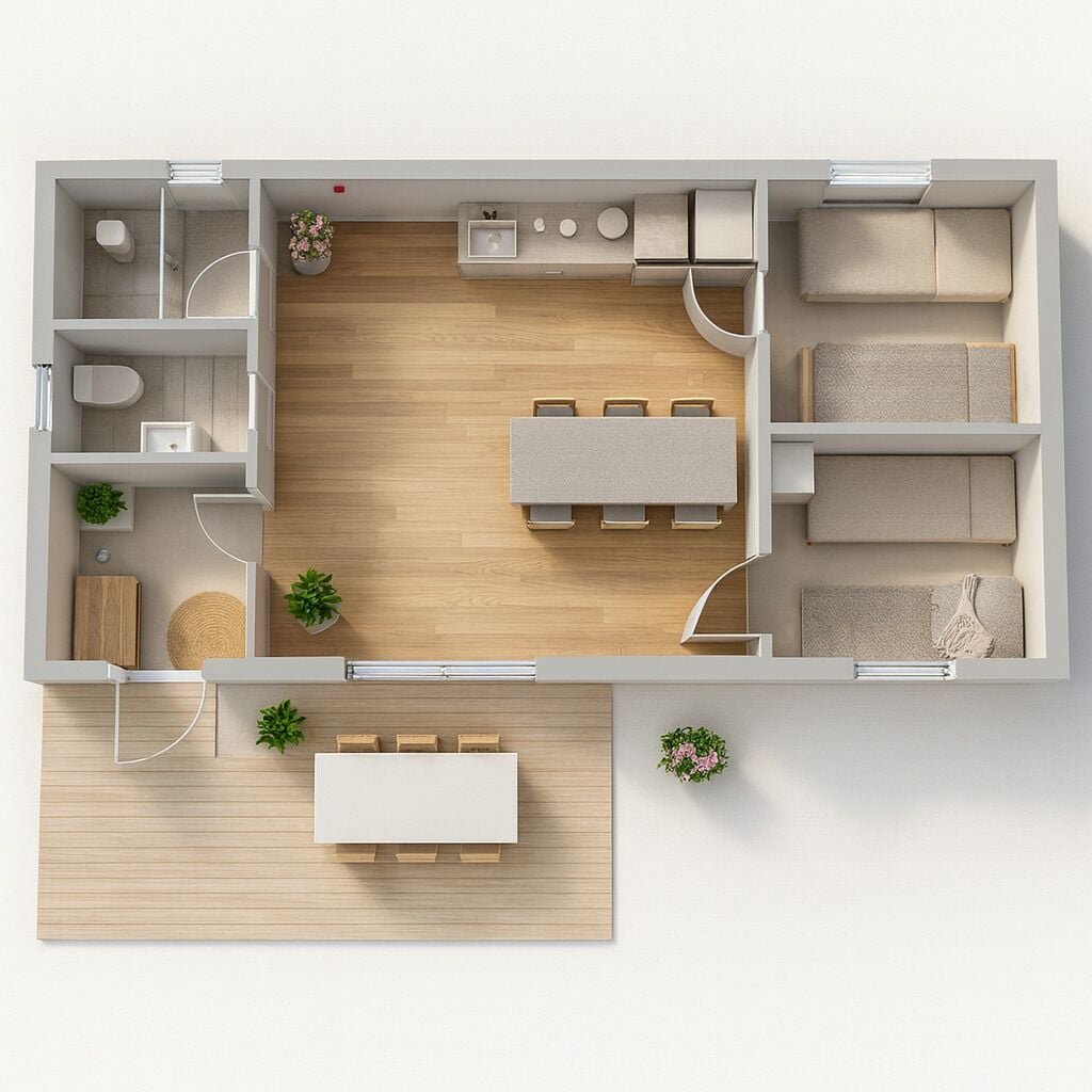 Cabane Confort | Espace de travail pour ordinateur portable, rideaux occultants