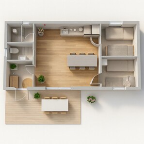 Comfort Cabin | Laptop workspace, blackout drapes, free WiFi