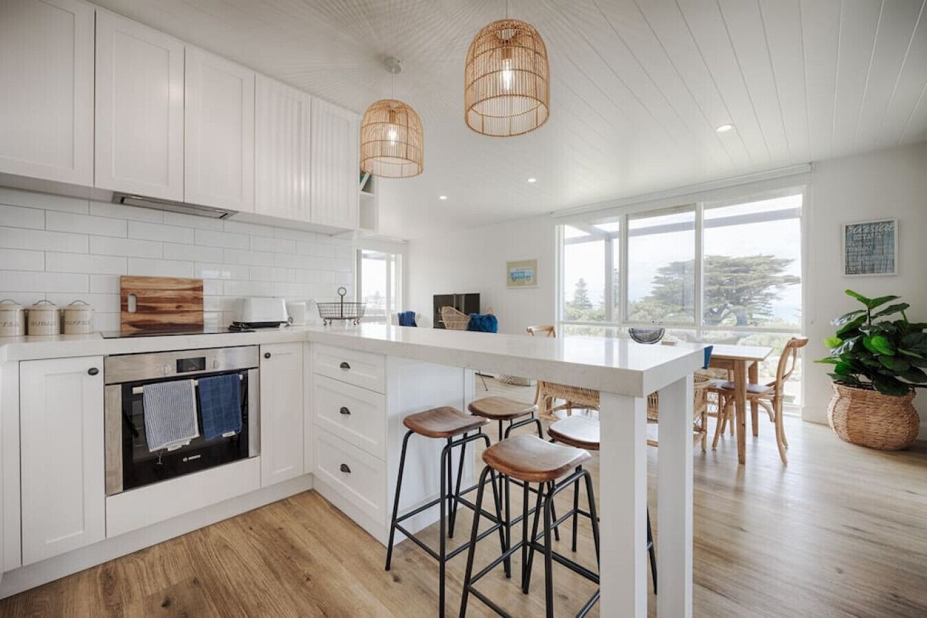 Fridge, microwave, coffee/tea maker, toaster