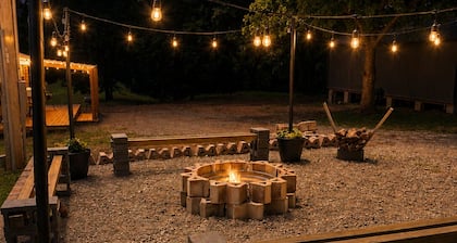 The Bunkhouse- Sleeps 12 in a private and secluded group space.