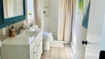 Een douche, een haardroger