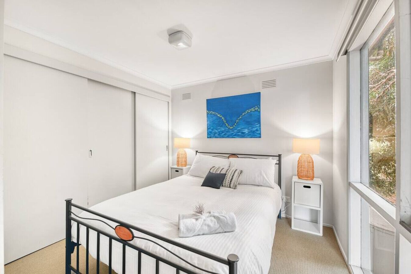 4 bedrooms, iron/ironing board, travel cot, bed sheets