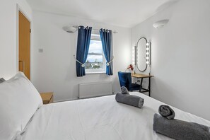 2 bedrooms, iron/ironing board, travel crib, WiFi