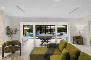 Interior - Neon Palms Estate-Pool-Pickleball Court (Miami)