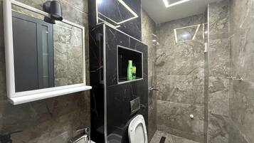 Towels, soap, toilet paper