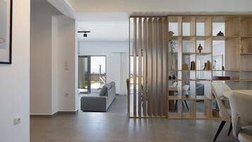 Vila superior, vista para o mar | Área de estar