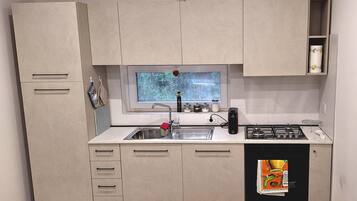 Mikrovågsugn, ugn, spishäll och diskmaskin