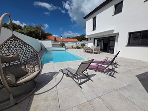 Pool - New 130m² villa with heated pool, 4 bedrooms (La Tranche-sur-Mer)