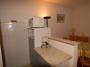 Fridge, microwave, dishwasher - Studio cabin for 6 in Gourette, pets allowed (Gourette)