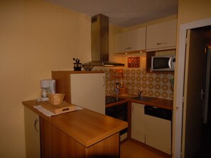 Fridge, microwave, dishwasher - Comfort studio 6 pers, near slopes, pets allowed (Gourette)