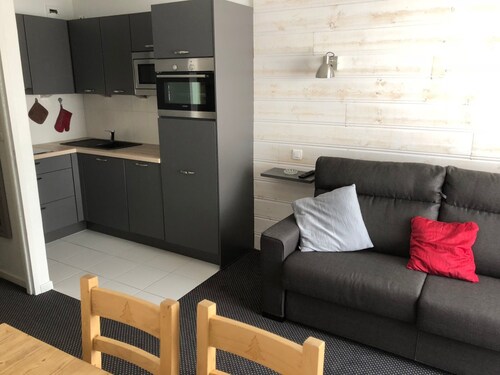 Studio confort 4/5 pers, vue pistes, animaux admis