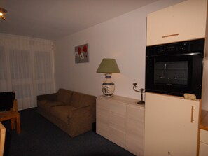 TV - Comfy studio 6 ppl, Southeast balcony, pets allowed (Gourette)