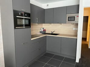 Fridge, microwave, dishwasher - Studio Gourette 4 pers with terrace, pets allowed (Gourette)