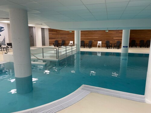Cozy studio with pool and pets allowed in Gourette, 4 pers