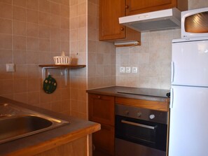 Microwave, oven, dishwasher - Charming South-Facing 2-Rooms with Garage and Balcony (Font-Romeu-Odeillo-Via)