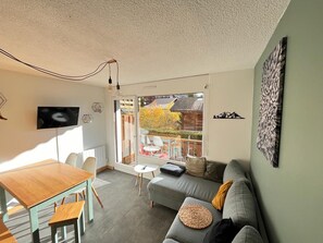 TV - Renovated 2-room apartment, town center, garage, pets allowed (Arâches-la-Frasse)