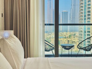 Apartment, Balcony, City View | View from room - Venduras Chic 1BR Burj Views Sterling (Dubai)