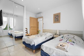 2 habitaciones, tabla de planchar con plancha y wifi 