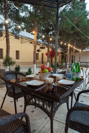 Double or Twin Room | Terrace/patio - Zarafshon Garden Hotel (Bukhara)