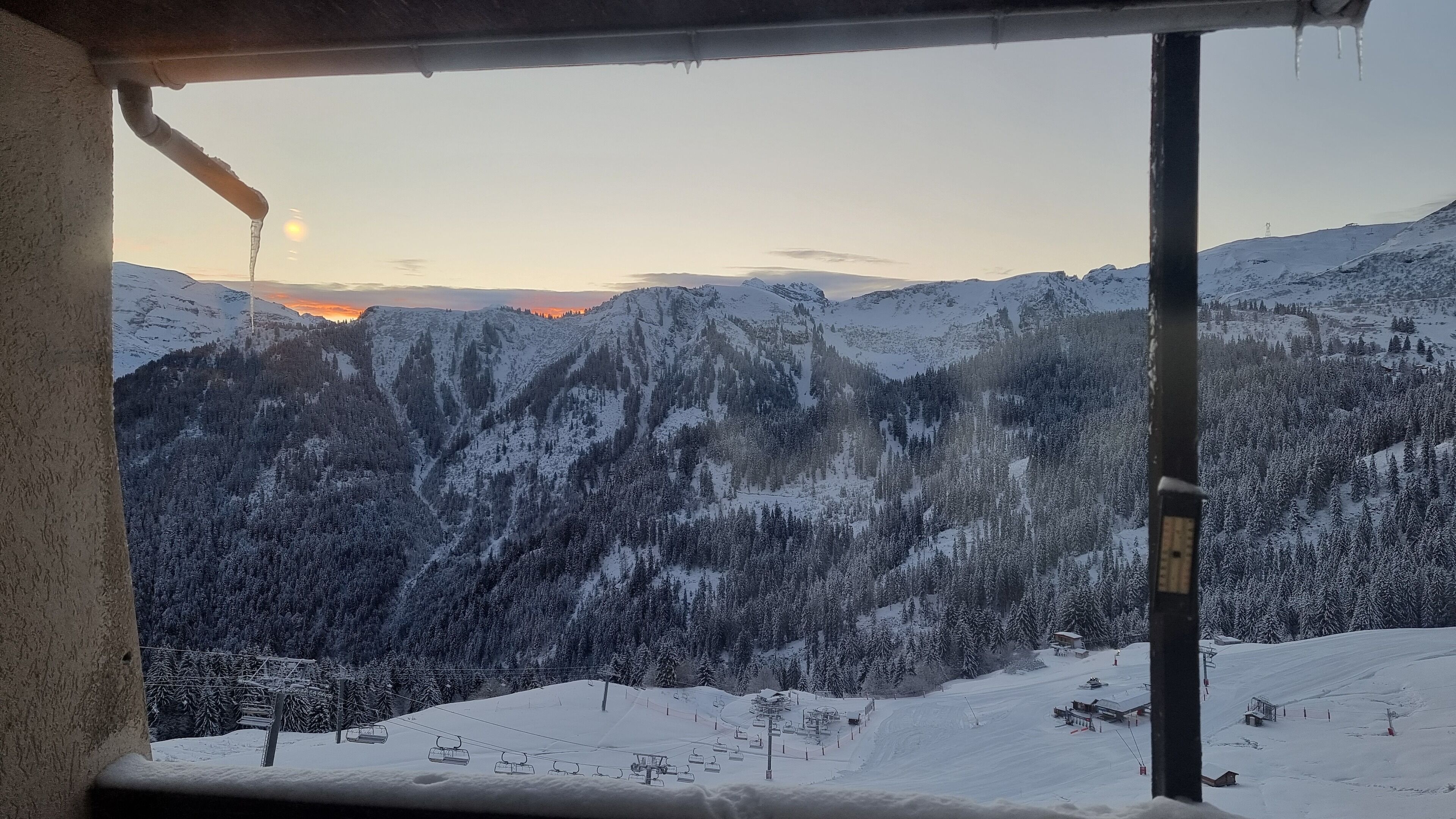 Blick von der Unterkunft