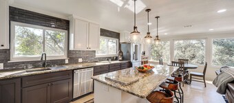 Panoramic Lake Views! Elegant Marble Falls Home