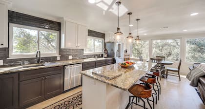 Panoramic Lake Views! Elegant Marble Falls Home