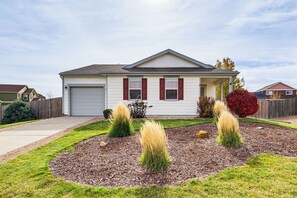 House (3 Bedrooms) | Interior - Fenced-in Yard w/ Deck: Pet-friendly Lochbuie Home (Brighton)